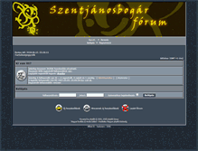 Tablet Screenshot of forum.szentjanosbogar.hu
